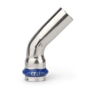 Угольник VARMEGA 45гр. однораструбный Inox Press 15x15a