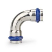 Угольник VARMEGA 90гр. двухраструбный Inox Press 18x18