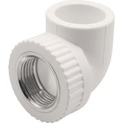 Угольник THERMOLIGHT комбинированный PP-R ВР 32х1quot; белый (10/80)