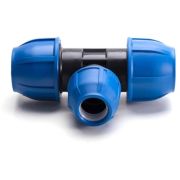 Тройник компрессионный переходной PN16 d 32х25х32 для ПЭ труб, РТП