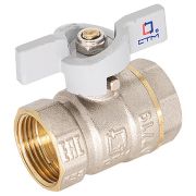 Кран шар. для воды 1/2quot; г/г бабочка CTM СТАНДАРТ CWFFB012