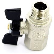 Кран BUGATTI НН 1/2quot; бабочка OREGON серия 327, полный проход