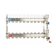 Группа коллект. VIEIR 1quot;х10х3/4quot; без/расходомер, с дренаж. кр, воздухоотвод., нерж. ст VR115-10A