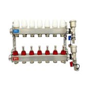 Группа коллект. VIEIR 1х7х3/4quot; с расходомер, дренаж. кр, воздухоотвод., нерж. сталь VR113-07A