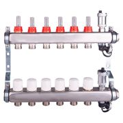 Группа коллект. AQUALINK регулир, настроеч и дренаж. клапаны, автомат. возд-к, нерж.сталь 1quot;х6х3/4quot;