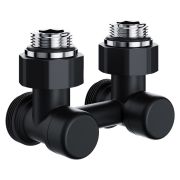 Узел нижнего подключения Royal Thermo Design угловой 1/2quot;х3/4quot; EK (черный)