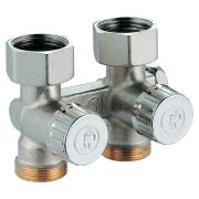 Узел нижнего подключения Giacomini прямой, для одно-и двухтр. систем 3/4quot;F x 3/4quot;E, R383X002