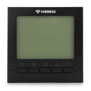 Термостат комнатный VARMEGA, VM19222, проводной, черный