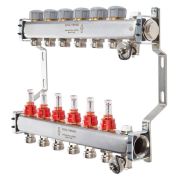 Коллектор нерж. в сборе с расходомерами 1quot; ВР-3/4quot; НР, 9 выходов