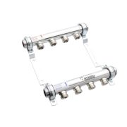 Коллектор распределительный REHAU HLV на 4 группы нерж. сталь