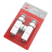 Набор дизайн-вентилей Royal Thermo CUBE, осевой (белый) 1/2quot;