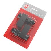 Набор дизайн-вентилей Royal Thermo CUBE, прямой (черный) 1/2quot;